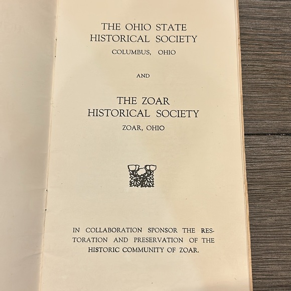 Rare booklet 1935 Zoar Ohio separatist society Joseph Bimeler early communist - Picture 3 of 12